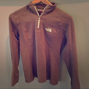 North face fleece quarter zip pullover